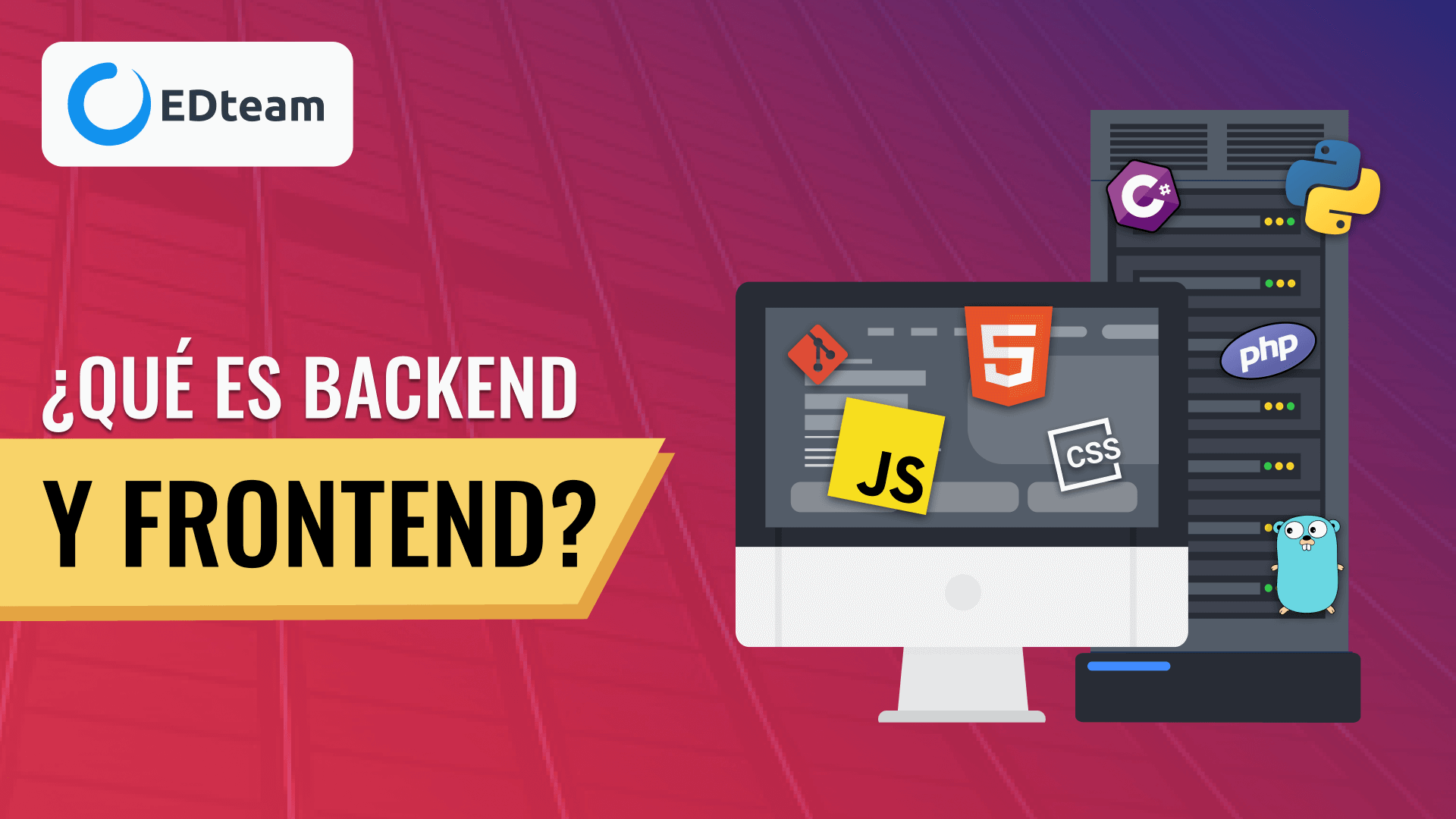 ¿Qué es backend y frontend?