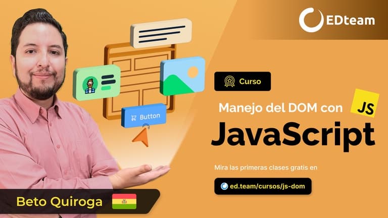 Poster de Manejo del DOM con JavaScript 