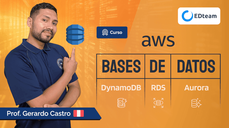 Poster de Gestión de bases de datos con AWS: DynamoDB, RDS y Aurora