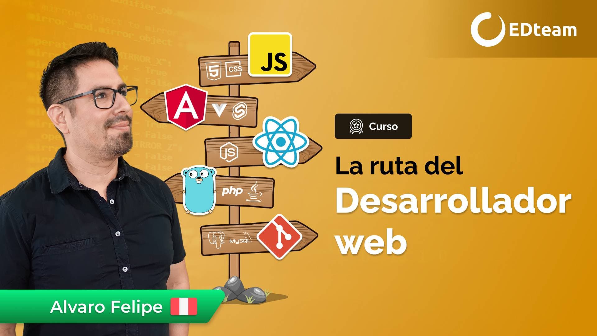 La ruta del desarrollador web