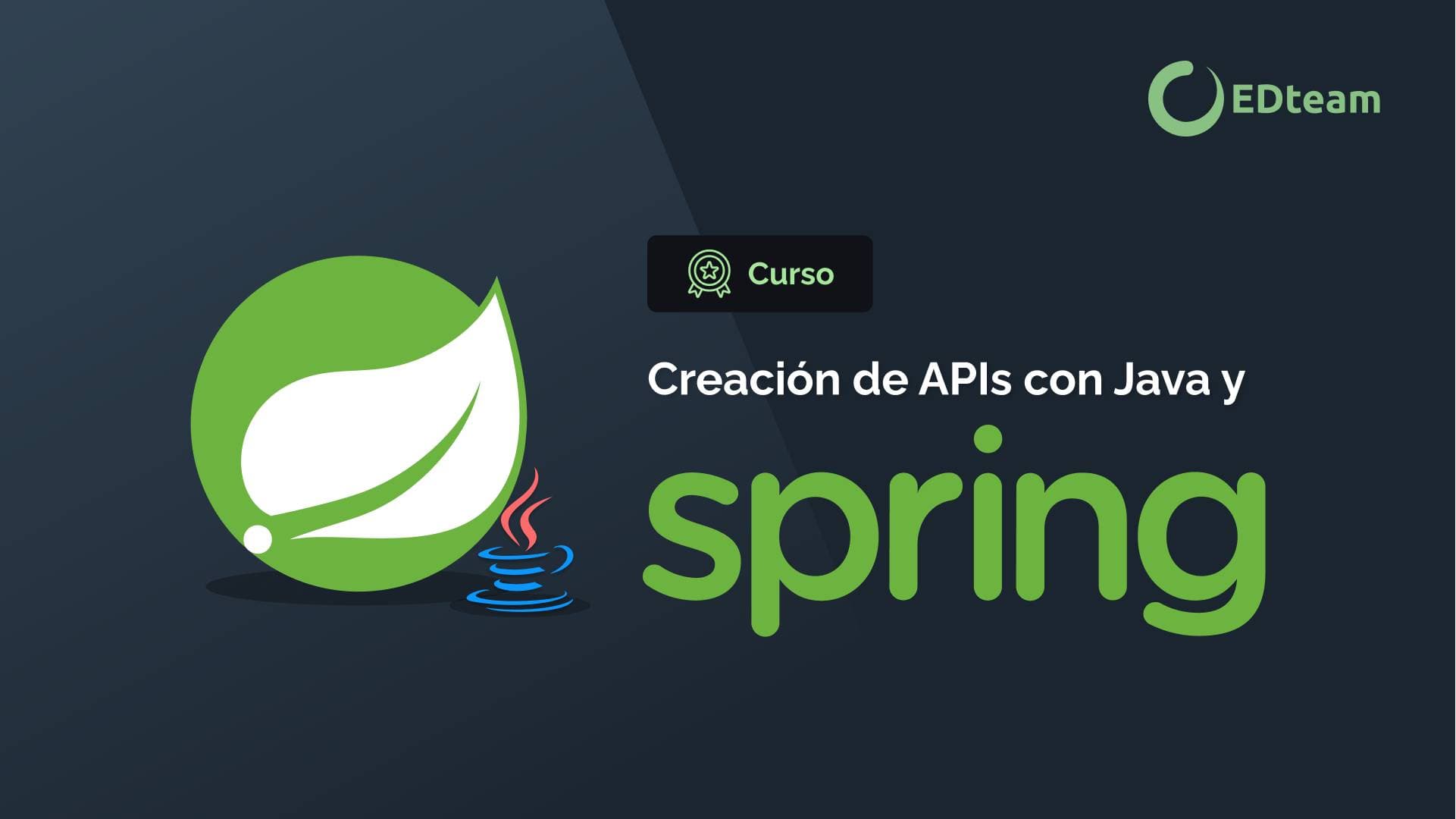 Creación de apis con Java y spring