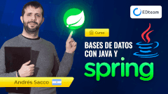 Poster de Bases de datos con Java y Spring Data